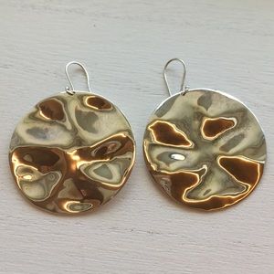 Ippolita LARGE silver disc earrings READ